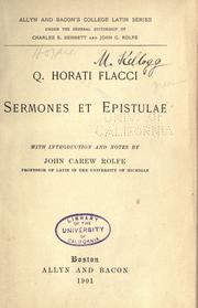 Cover of: Sermones et epistulae