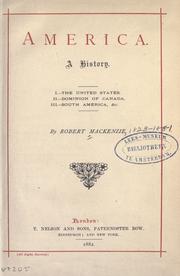 Cover of: America: a history by Mackenzie, Robert, Mackenzie, Robert