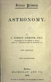 Cover of: Astronomy.