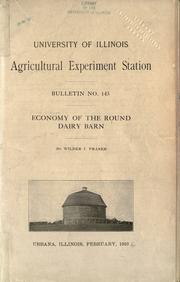 Cover of: Economy of the round dairy barn