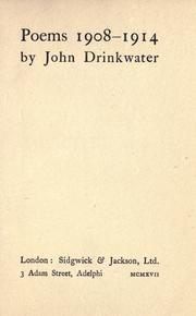Cover of: Poems, 1908-1914 by Drinkwater, John
