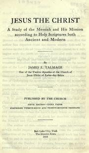 Cover of: Jesus the Christ by James Edward Talmage, James Edward Talmage