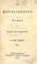 Cover of: The miscellaneous works of William Hazlitt.