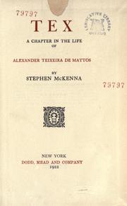 Cover of: Tex by McKenna, Stephen, McKenna, Stephen