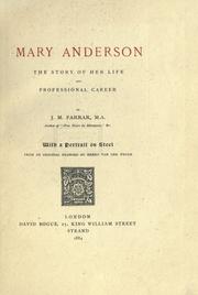 Mary Anderson by J. Maurice Farrar