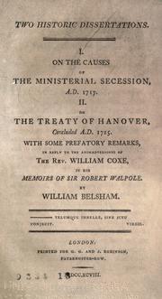 Two historic dissertations by William Belsham