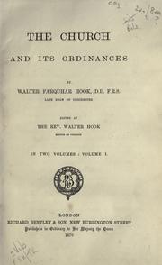 Cover of: The church and its ordinances by Walter Farquhar Hook