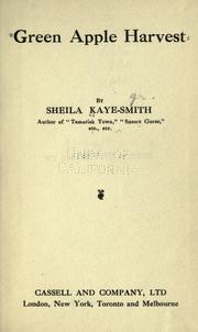 Cover of: Green apple harvest by Sheila Kaye-Smith