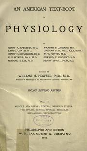 Cover of: An American text-book of physiology