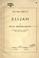 Cover of: Oratorio libretto, Elijah.