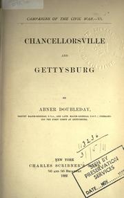 Cover of: Chancellorsville and Gettysburg. by Abner Doubleday