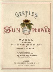 Cover of: Gertie's sun flower