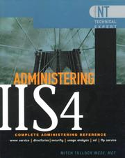 Cover of: Administering Internet Information Server 4 by Mitch Tulloch