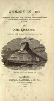 Cover of: Geology in 1835 by John Laurance