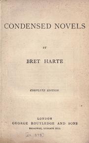 Cover of: Condensed novels by Bret Harte