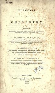 Cover of: Elements of chemistry by Kane, Robert