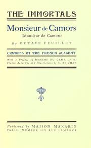 Cover of: Monsieur de Camors by Feuillet, Octave, Feuillet, Octave