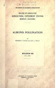 Cover of: Almond pollination