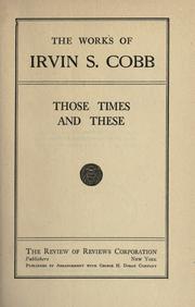 Cover of: Those times and these