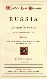 Cover of: Russia by Alfred Rambaud, Alfred Rambaud