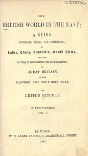 Cover of: The British world in the East: a guide... to India