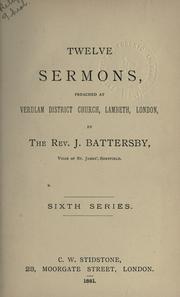 Cover of: Sermons.