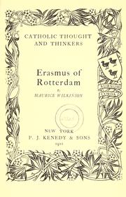 Erasmus of Rotterdam by Maurice Wilkinson