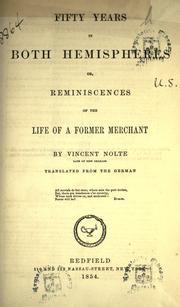 Cover of: Fifty years in both hemispheres: or, Reminiscences of the life of a former merchant