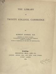 The Library of Trinity College, Cambridge by Sinker, Robert