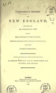 Cover of: A compendious history of New England by Jedidiah Morse