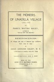 Cover of: The pioneers of Unadilla village, 1784-1840