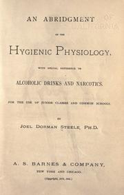 Cover of: An abridgment of the hygienic physiology by Joel Dorman Steele