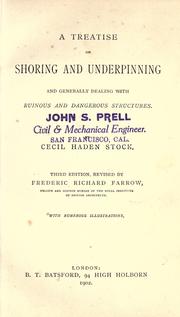 Cover of: Treatise on shoring & underpinning & generally dealing with ruinous & dangerous structures. by Cecil Haden Stock