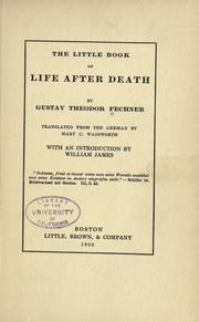 Cover of: The little book of life after death by Gustav Theodor Fechner