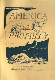 Cover of: America, a prophecy.