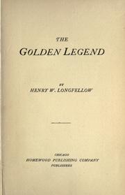 Cover of: The golden legend. by Henry Wadsworth Longfellow