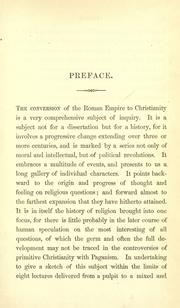 Cover of: The conversion of the Roman Empire. by Charles Merivale