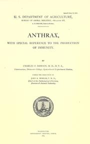 Anthrax by Charles F. Dawson