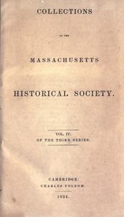Cover of: Collections. by Massachusetts Historical Society