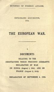 Cover of: Diplomatic correspondence respecting the war published by the French governme by Ministère des Affaires étrangères (France)