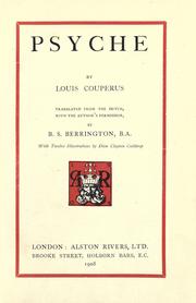 Cover of: Psyche by Louis Couperus, Louis Couperus