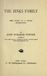 Cover of: The Binks family: the story of a social revolution