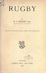 Rugby by H. Bradby