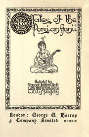Cover of: Tales of the Persian genii by Francis Jenkins Olcott