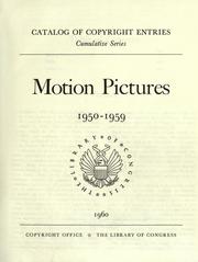 Cover of: Motion pictures.