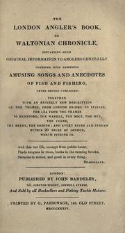 Cover of: The London angler's book by John Baddeley