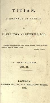 Cover of: Titian by R. Shelton Mackenzie