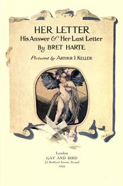 Cover of: Her letter, his answer & her last letter