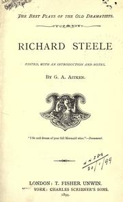 Cover of: Richard Steele by Sir Richard Steele