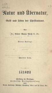 Cover of: Natur und Uebernatur: Geist und Leben des Christentums